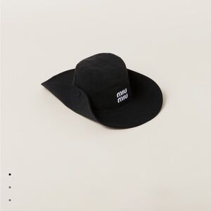 Miu miu black cowboy hat sold out size small